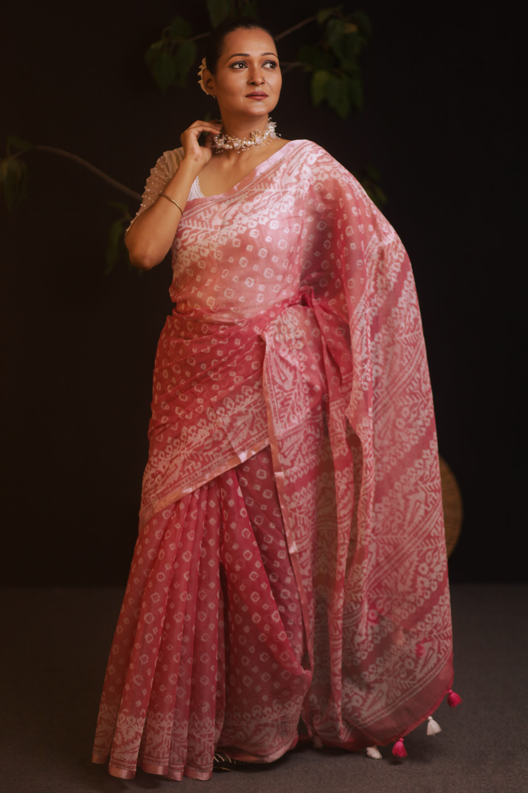 Premium Semi Muslin Saree - Image 3