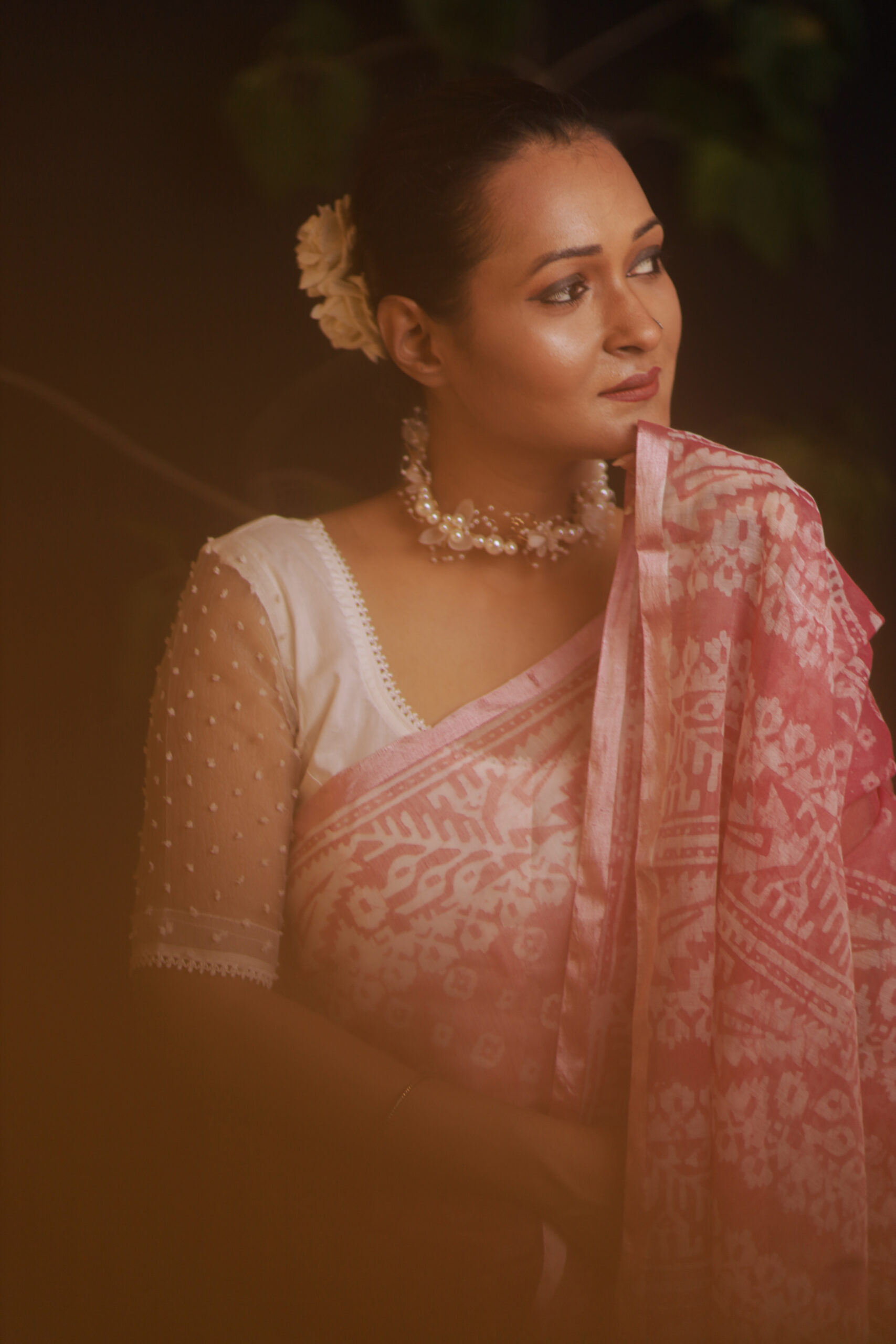 Premium Semi Muslin Saree - Image 2